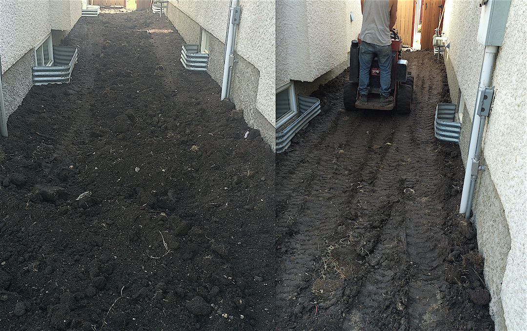 before after grading 